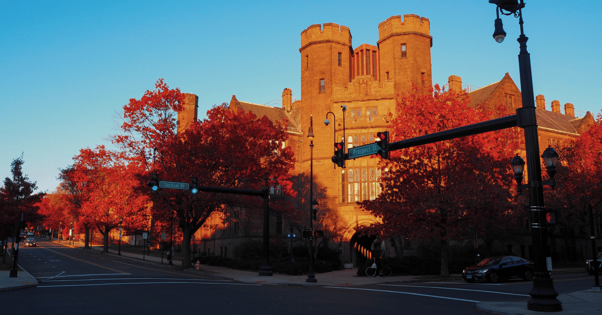 Yale university in autumn
